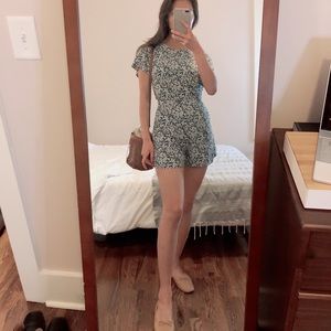 NWT Open-Back Floral Romper